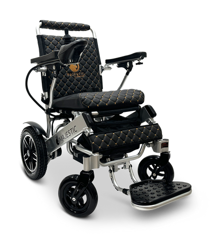 MAJESTIC IQ-8000 Remote Controlled Lightweight Electric Wheelchair Silver Black
