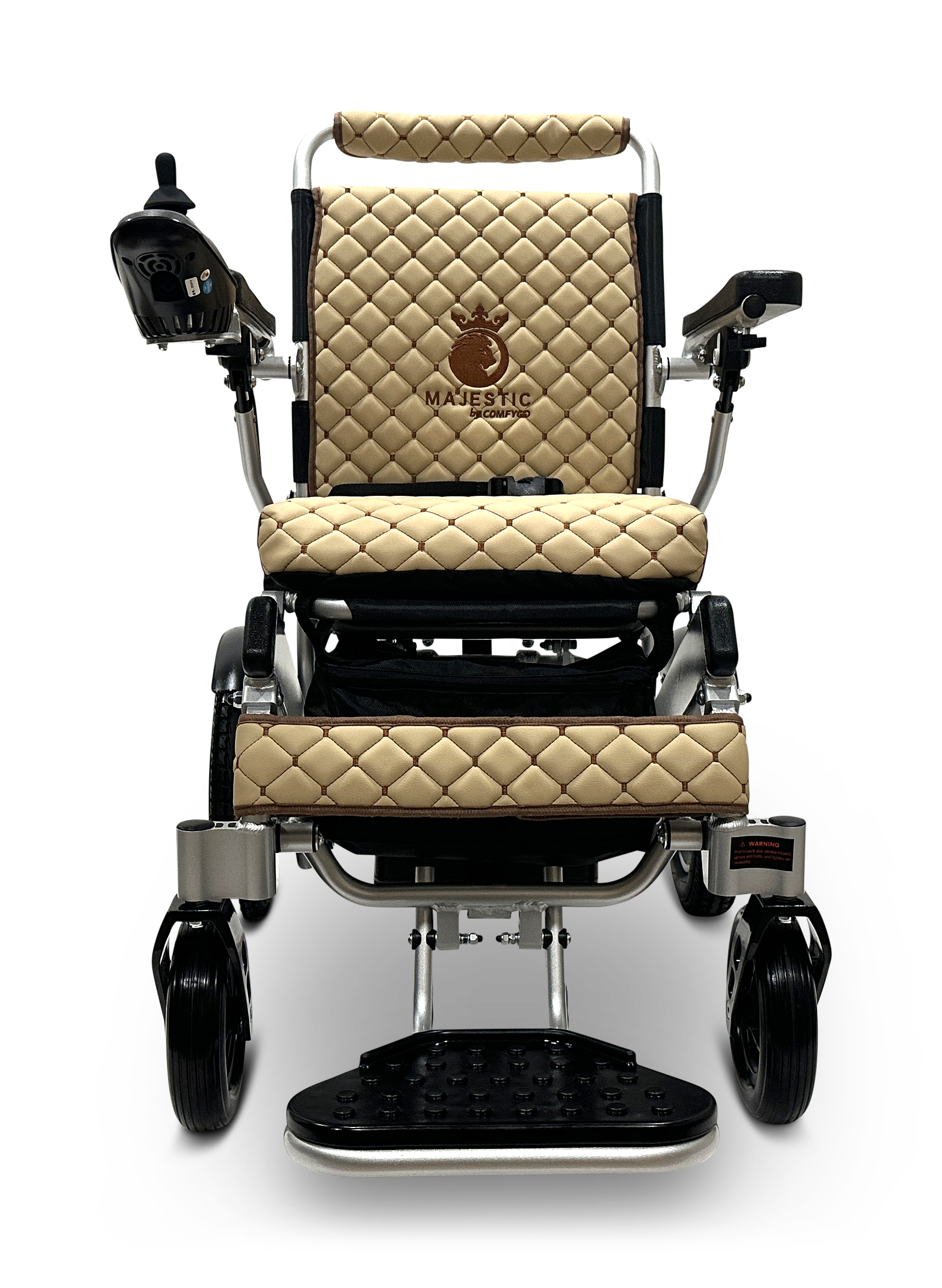 MAJESTIC IQ-8000 Remote Controlled Lightweight Electric Wheelchair Silver Coffee