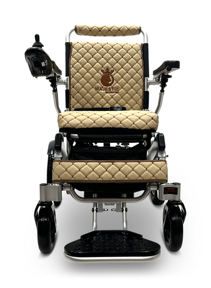 MAJESTIC IQ-8000 Remote Controlled Lightweight Electric Wheelchair Silver Coffee