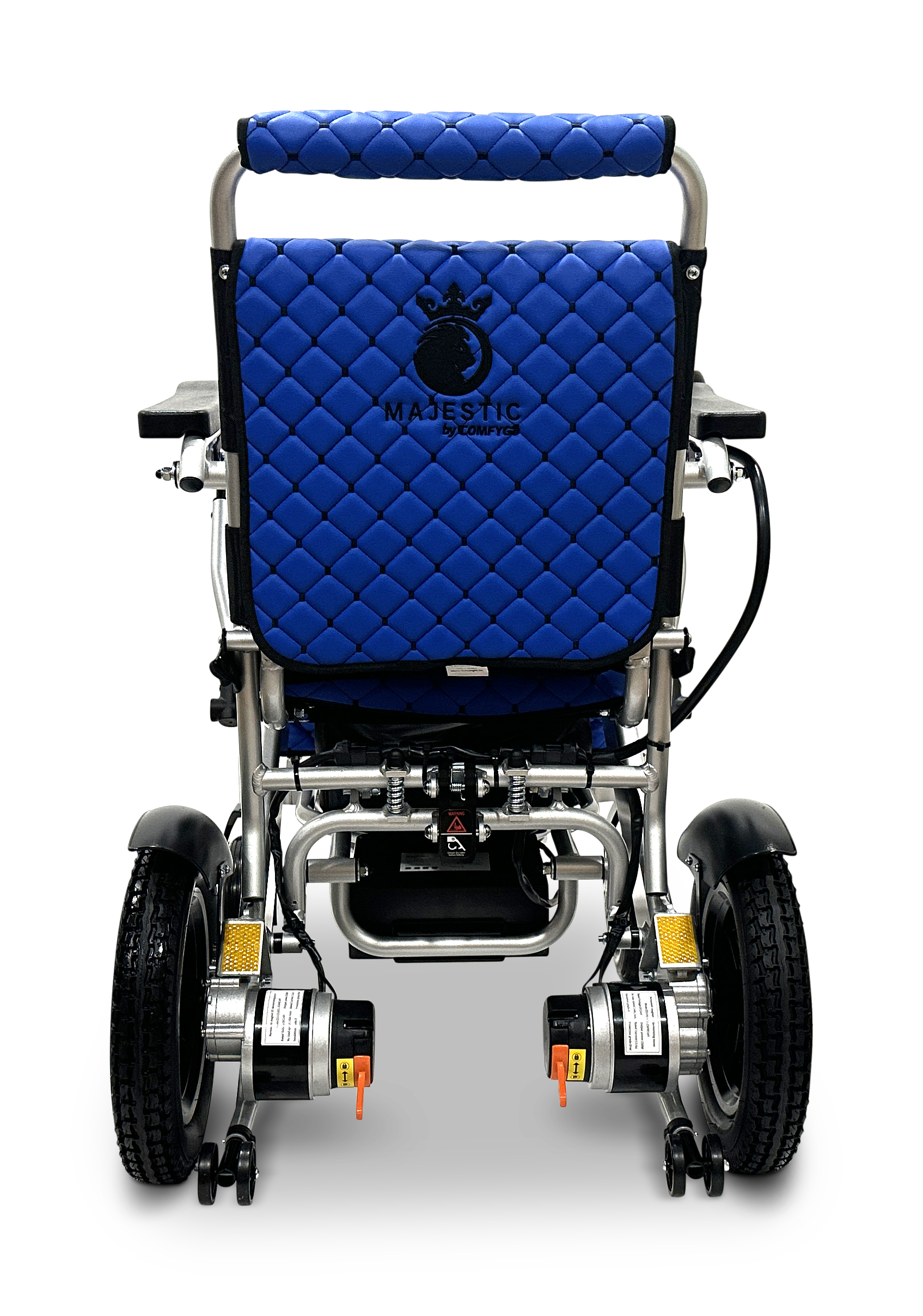 MAJESTIC IQ-8000 Remote Controlled Lightweight Electric Wheelchair Silver Blue