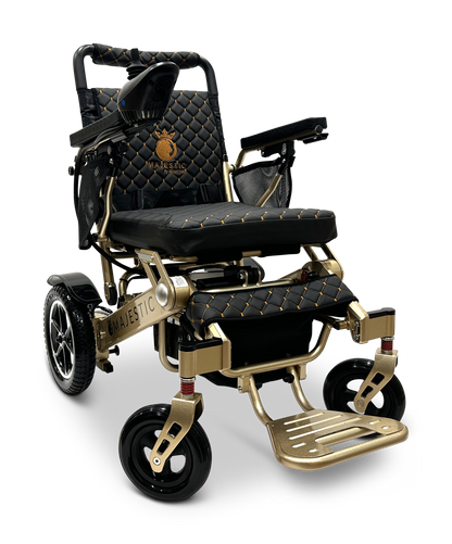 MAJESTIC IQ-7000 Auto Folding Remote Controlled Electric Wheelchair Bronze Black