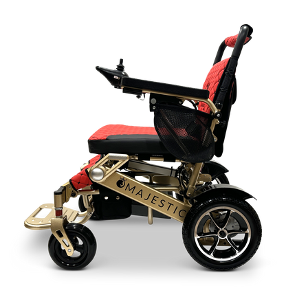 MAJESTIC IQ-7000 Auto Folding Remote Controlled Electric Wheelchair Bronze Red