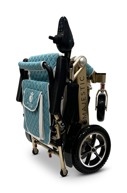 MAJESTIC IQ-7000 Auto Folding Remote Controlled Electric Wheelchair Bronze Teal
