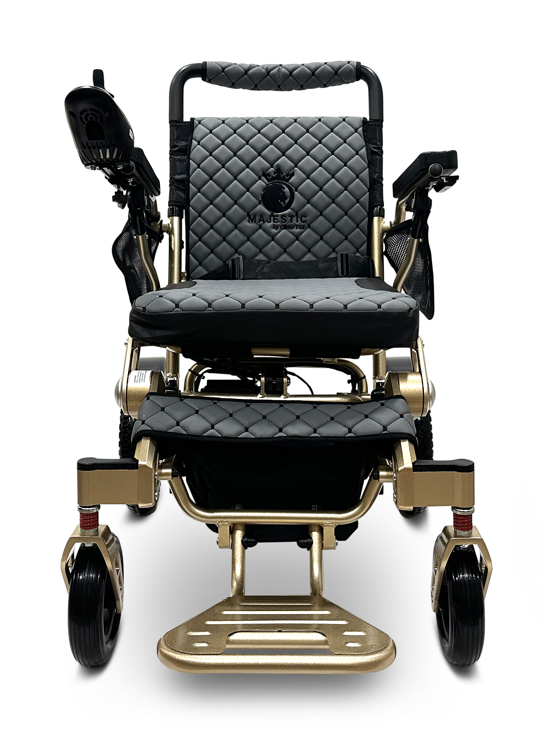MAJESTIC IQ-7000 Auto Folding Remote Controlled Electric Wheelchair Bronze Gray