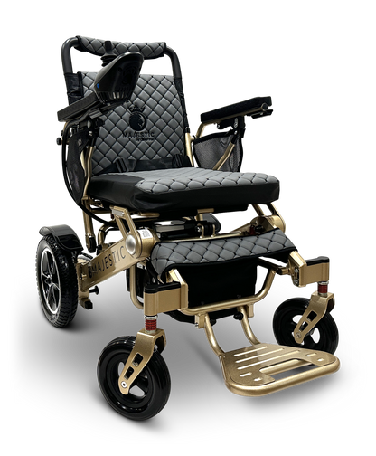 MAJESTIC IQ-7000 Auto Folding Remote Controlled Electric Wheelchair Bronze Gray