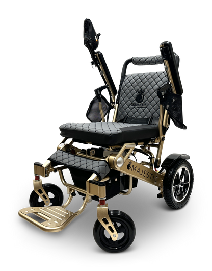 MAJESTIC IQ-7000 Auto Folding Remote Controlled Electric Wheelchair Bronze Gray