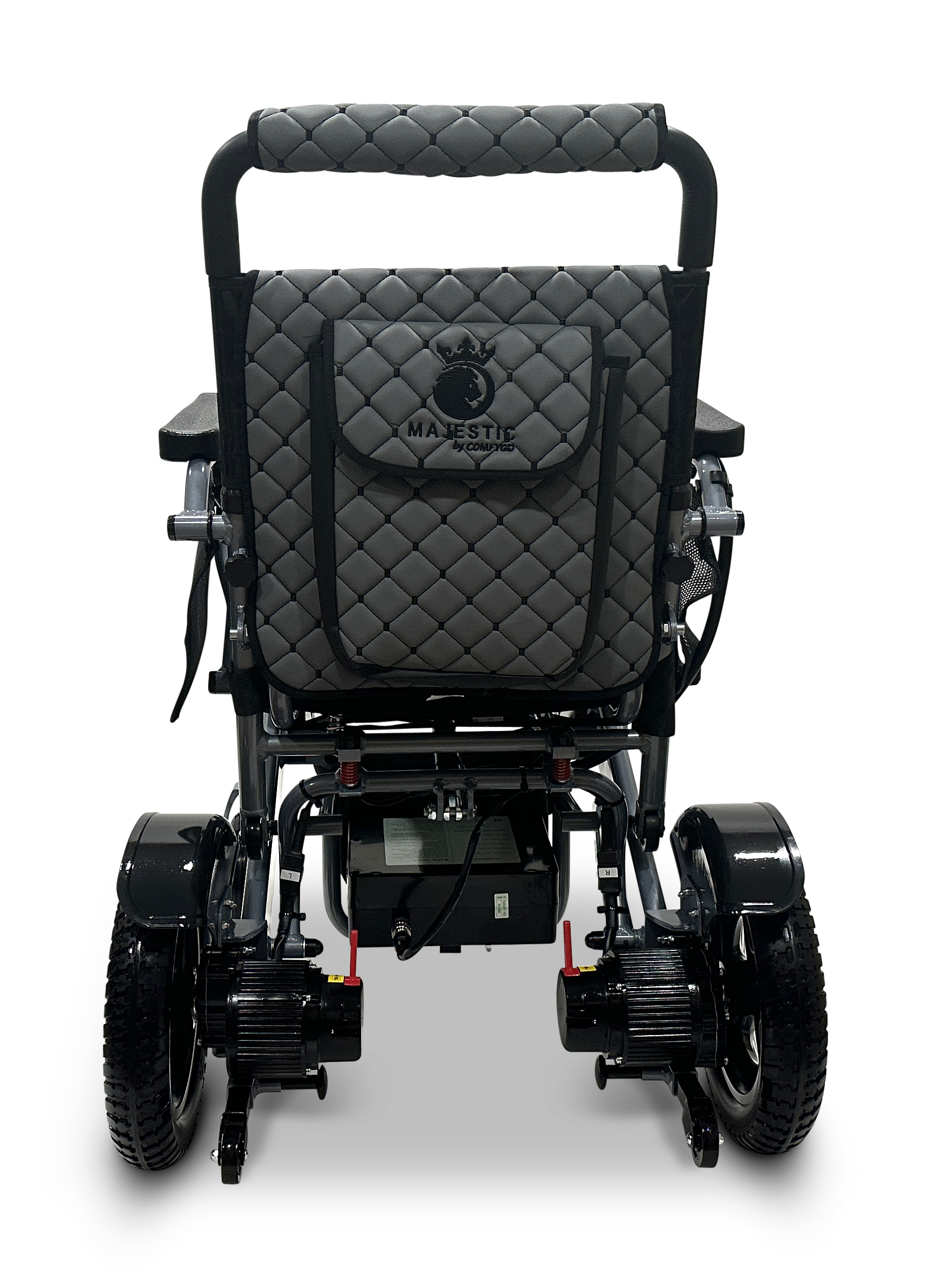 MAJESTIC IQ-7000 Auto Folding Remote Controlled Electric Wheelchair Silver Gray
