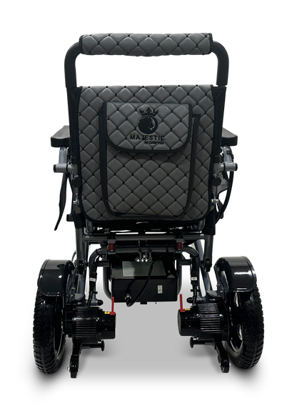 MAJESTIC IQ-7000 Auto Folding Remote Controlled Electric Wheelchair Silver Gray
