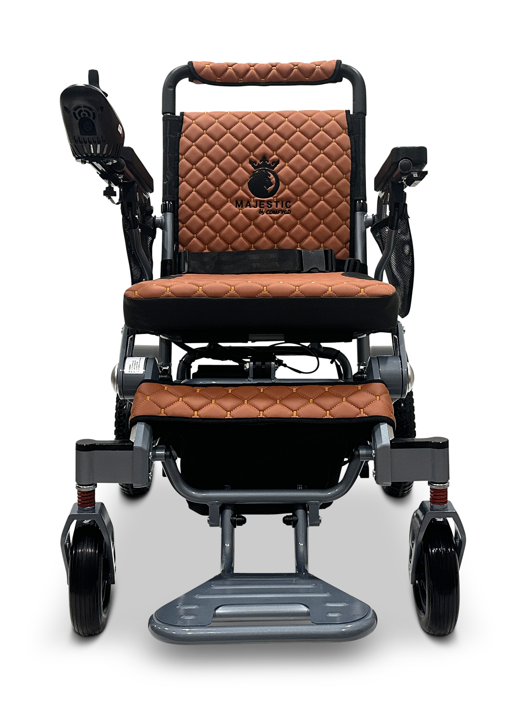 MAJESTIC IQ-7000 Auto Folding Remote Controlled Electric Wheelchair Silver Taba