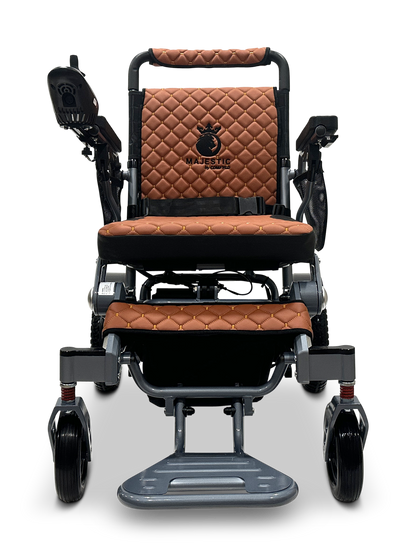 MAJESTIC IQ-7000 Auto Folding Remote Controlled Electric Wheelchair Silver Taba