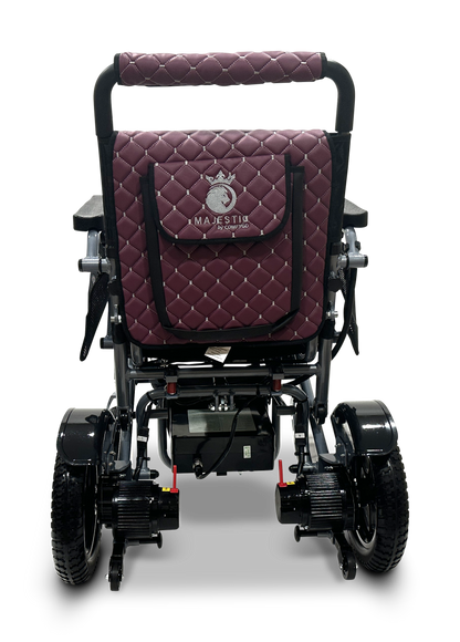 MAJESTIC IQ-7000 Auto Folding Remote Controlled Electric Wheelchair Silver Purple