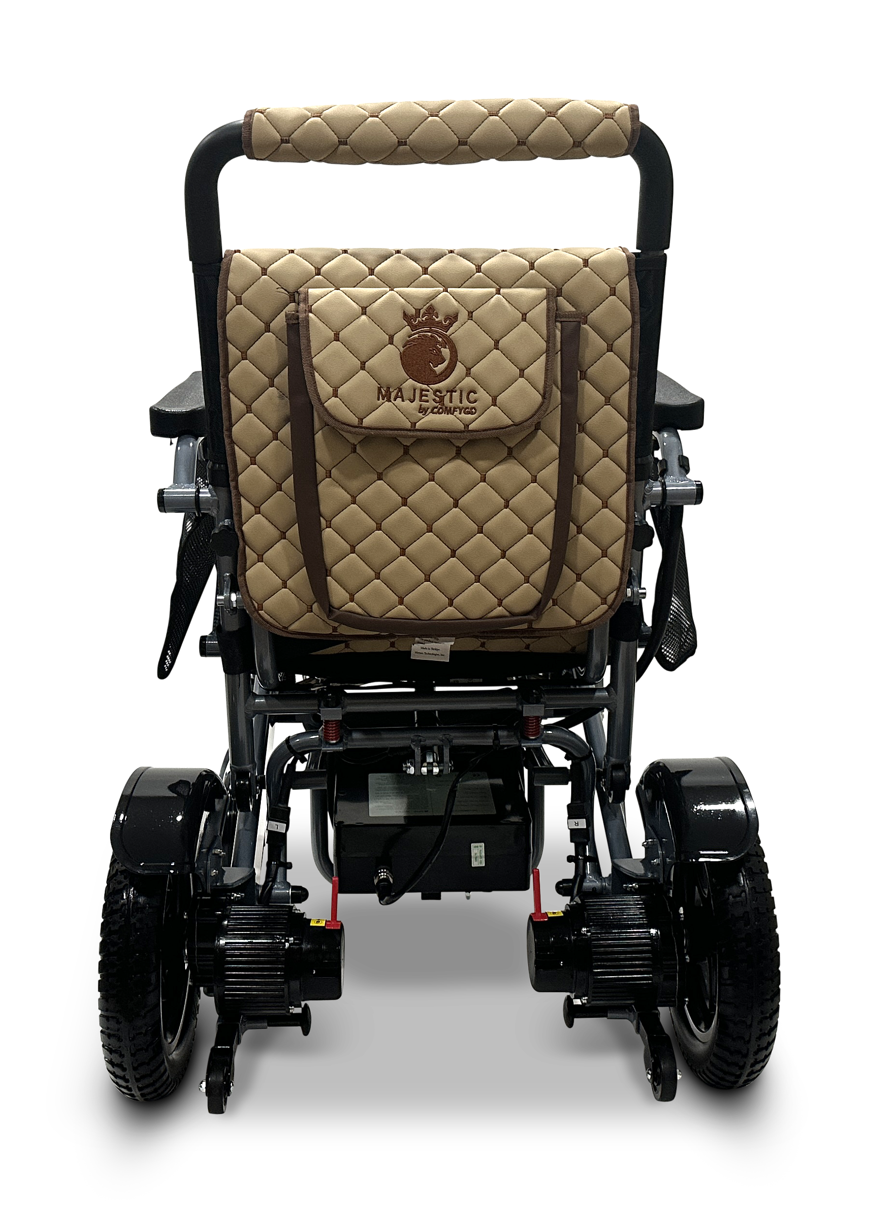 MAJESTIC IQ-7000 Auto Folding Remote Controlled Electric Wheelchair Silver Coffee