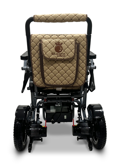 MAJESTIC IQ-7000 Auto Folding Remote Controlled Electric Wheelchair Silver Coffee