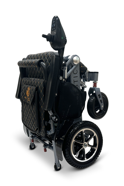 MAJESTIC IQ-7000 Auto Folding Remote Controlled Electric Wheelchair Silver Black