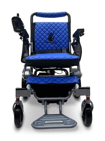 MAJESTIC IQ-7000 Auto Folding Remote Controlled Electric Wheelchair Silver Blue
