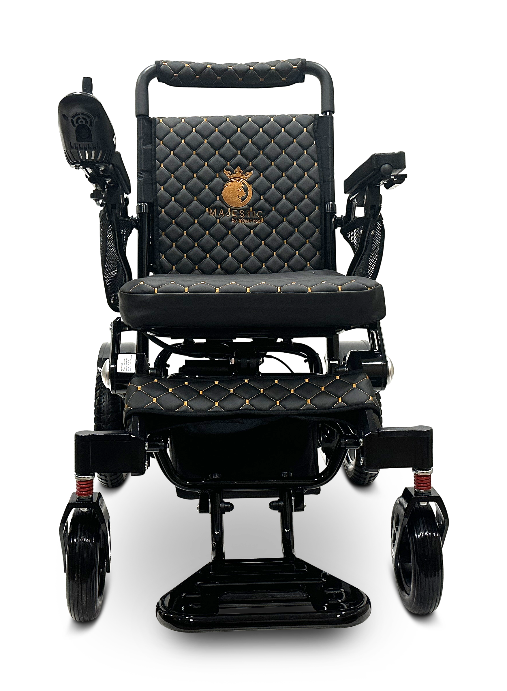 MAJESTIC IQ-7000 Auto Folding Remote Controlled Electric Wheelchair Black Black