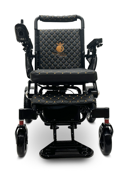 MAJESTIC IQ-7000 Auto Folding Remote Controlled Electric Wheelchair Black Black