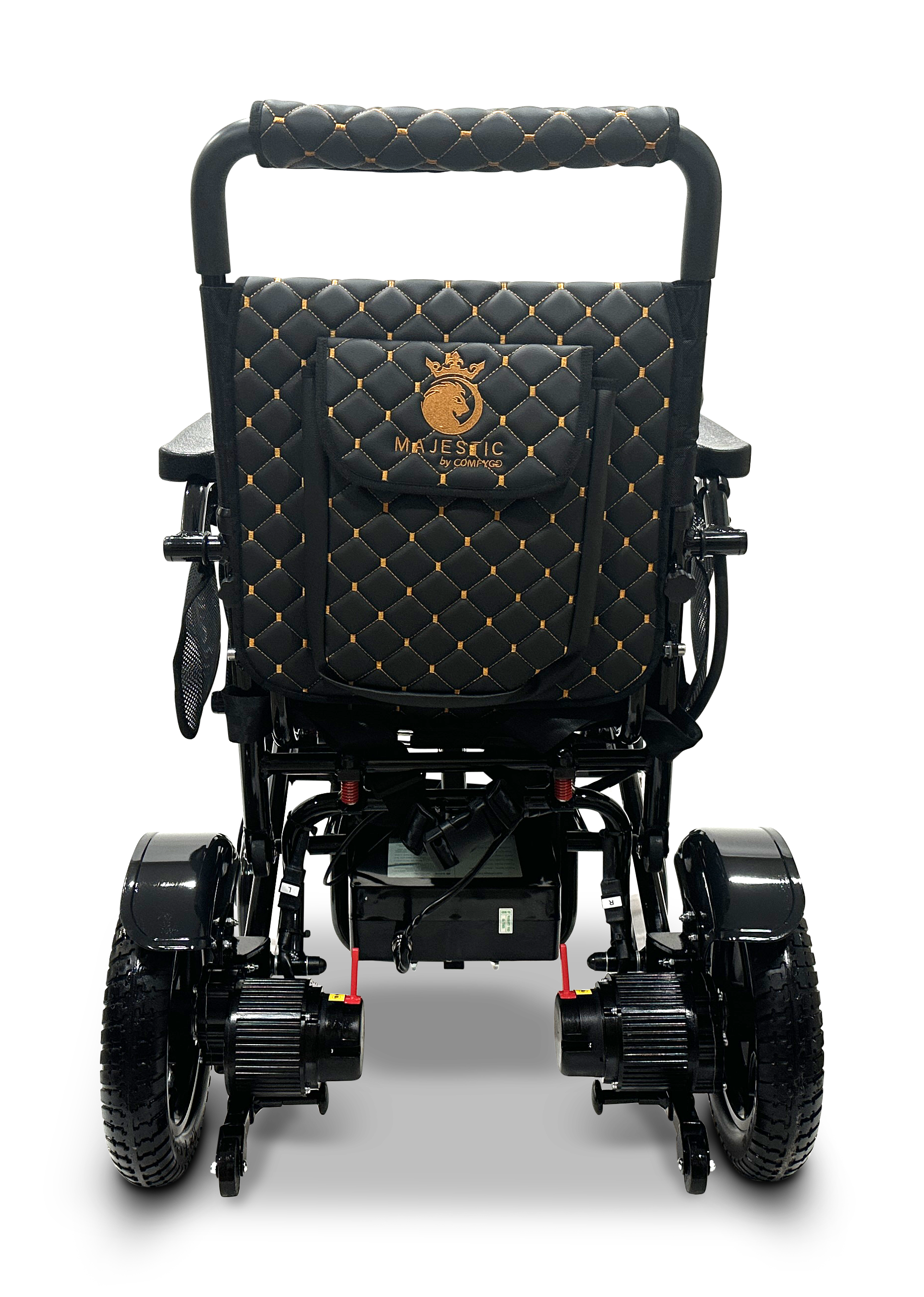 MAJESTIC IQ-7000 Auto Folding Remote Controlled Electric Wheelchair Black Black