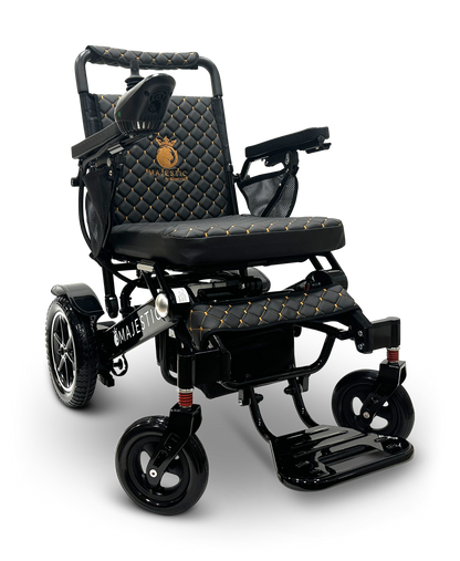 MAJESTIC IQ-7000 Auto Folding Remote Controlled Electric Wheelchair Black Black