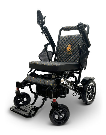MAJESTIC IQ-7000 Auto Folding Remote Controlled Electric Wheelchair Black Black