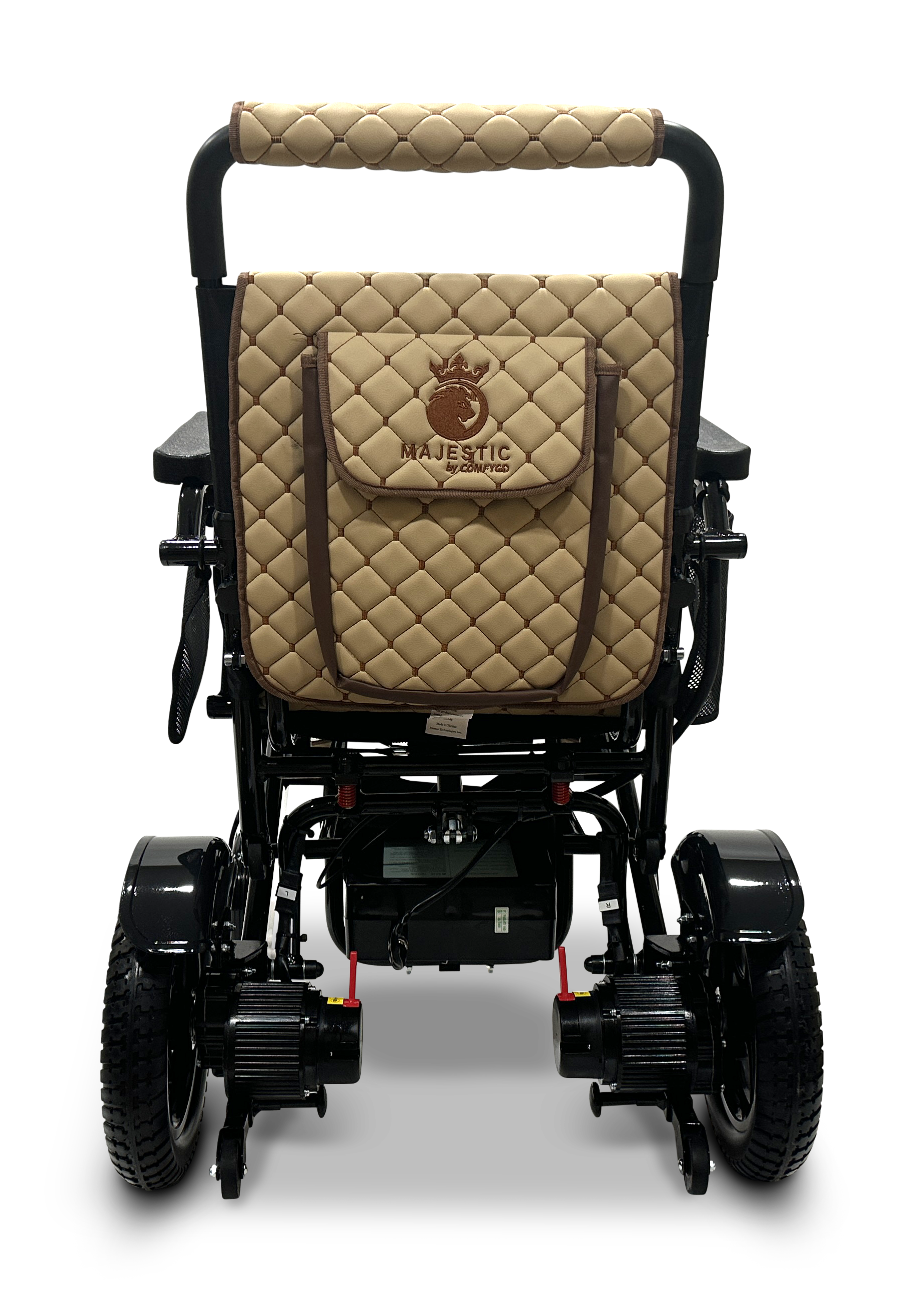 MAJESTIC IQ-7000 Auto Folding Remote Controlled Electric Wheelchair Black Coffee