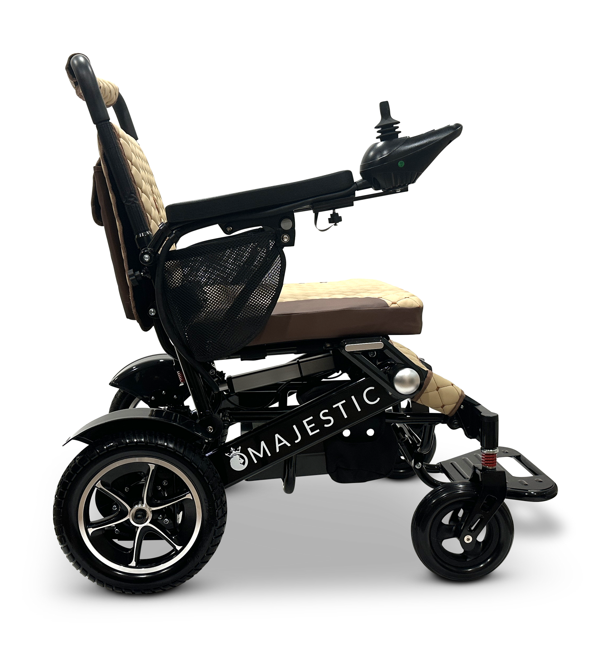 MAJESTIC IQ-7000 Auto Folding Remote Controlled Electric Wheelchair Black Coffee
