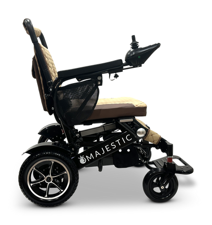 MAJESTIC IQ-7000 Auto Folding Remote Controlled Electric Wheelchair Black Coffee