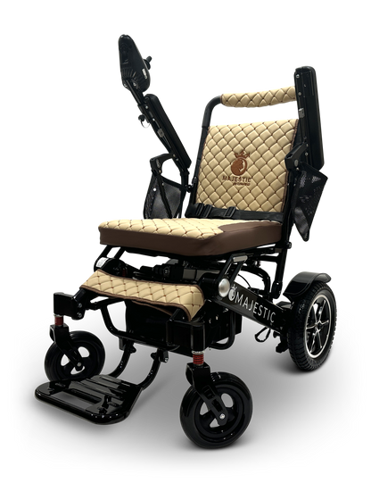 MAJESTIC IQ-7000 Auto Folding Remote Controlled Electric Wheelchair Black Coffee