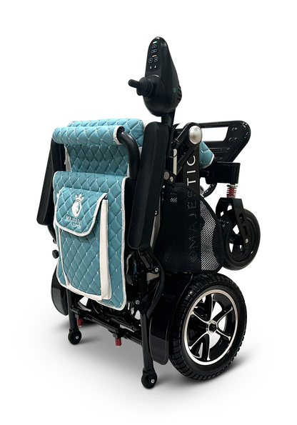 MAJESTIC IQ-7000 Auto Folding Remote Controlled Electric Wheelchair Black Teal