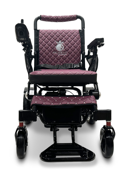 MAJESTIC IQ-7000 Auto Folding Remote Controlled Electric Wheelchair Black Purple