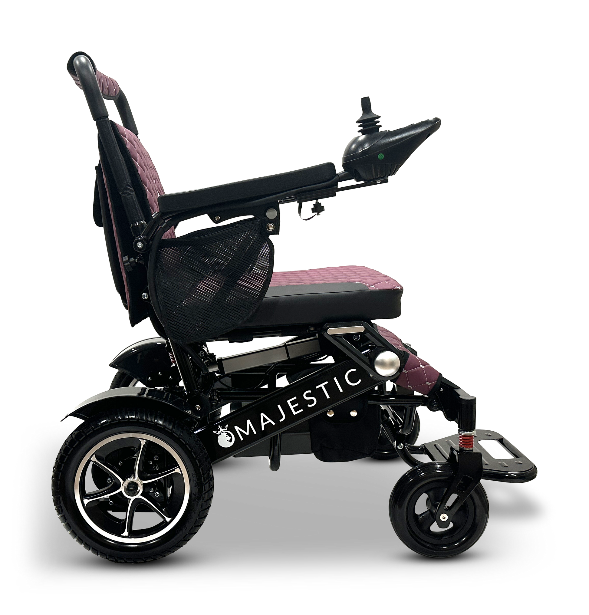 MAJESTIC IQ-7000 Auto Folding Remote Controlled Electric Wheelchair Black Purple