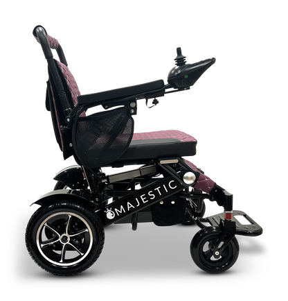 MAJESTIC IQ-7000 Auto Folding Remote Controlled Electric Wheelchair Black Purple