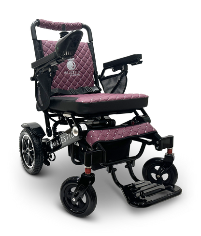 MAJESTIC IQ-7000 Auto Folding Remote Controlled Electric Wheelchair Black Purple