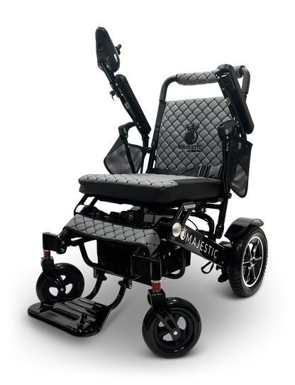 MAJESTIC IQ-7000 Auto Folding Remote Controlled Electric Wheelchair Black Gray