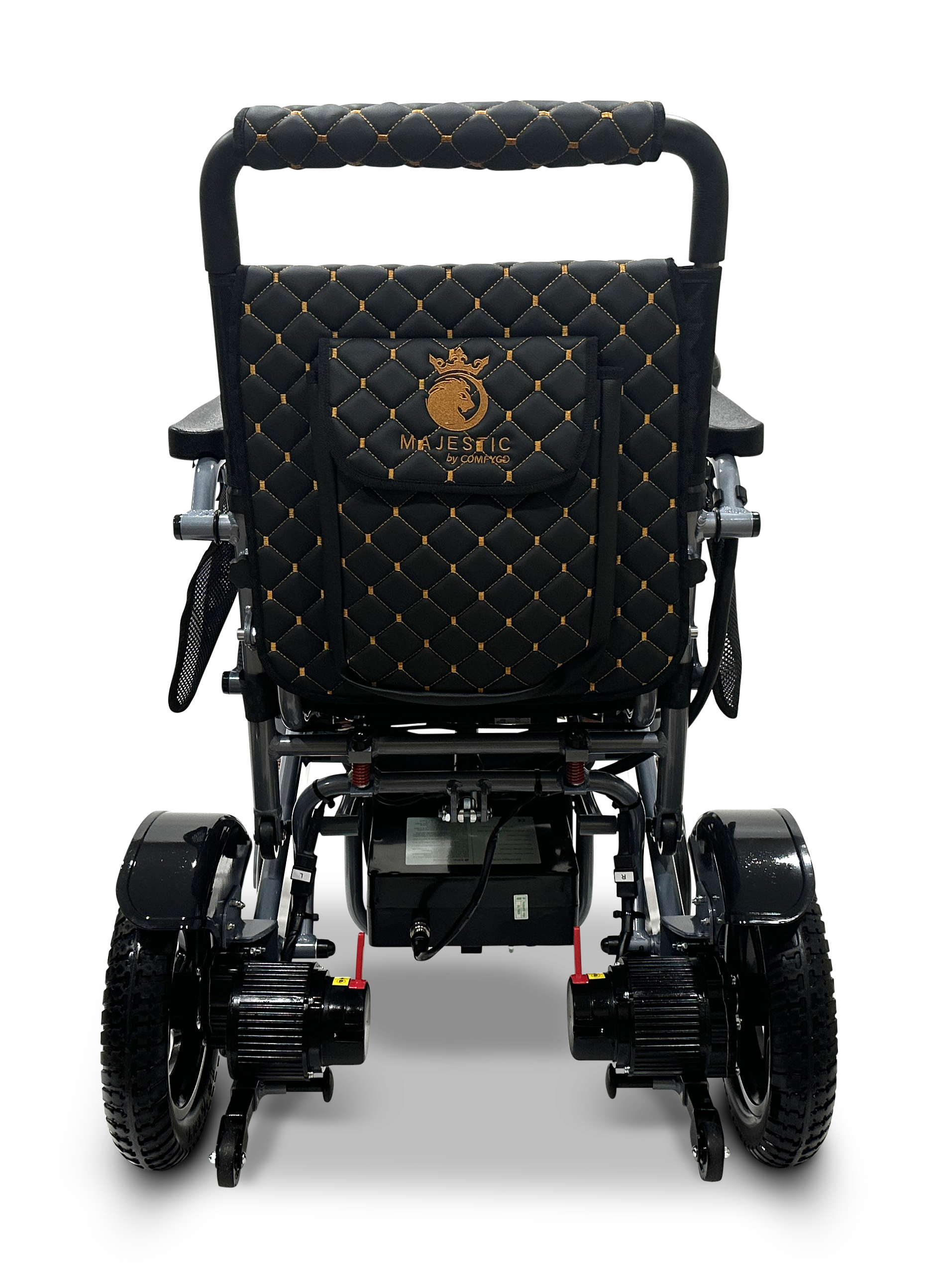 MAJESTIC IQ-7000 Auto Folding Remote Controlled Electric Wheelchair Silver Black