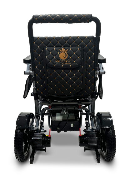 MAJESTIC IQ-7000 Auto Folding Remote Controlled Electric Wheelchair Silver Black