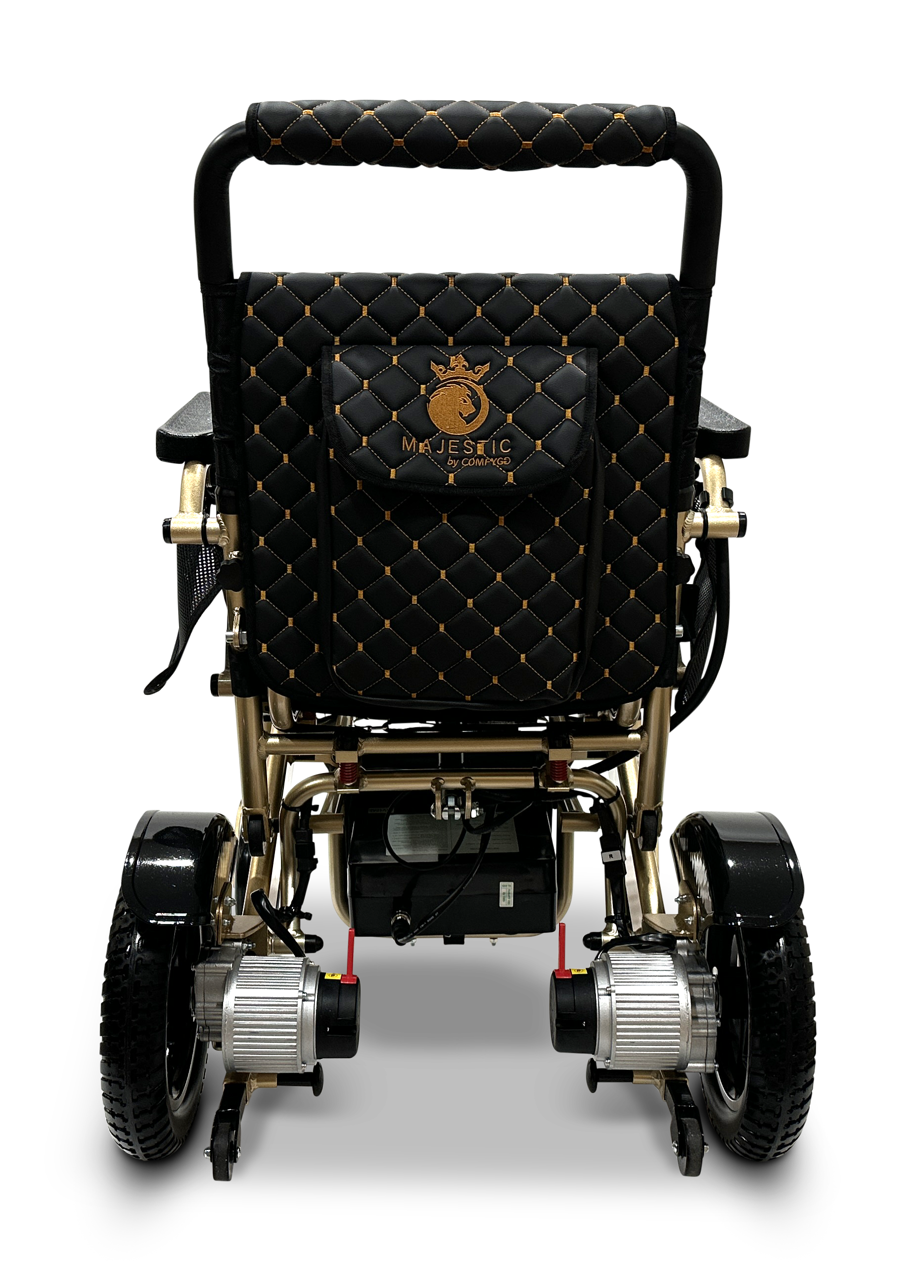MAJESTIC IQ-7000 Auto Folding Remote Controlled Electric Wheelchair Bronze Black