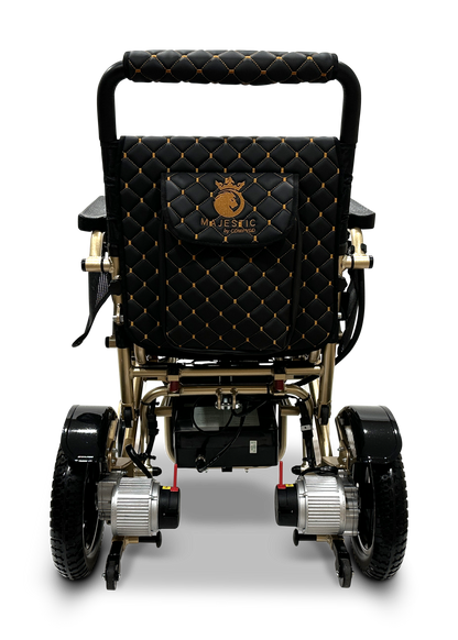 MAJESTIC IQ-7000 Auto Folding Remote Controlled Electric Wheelchair Bronze Black