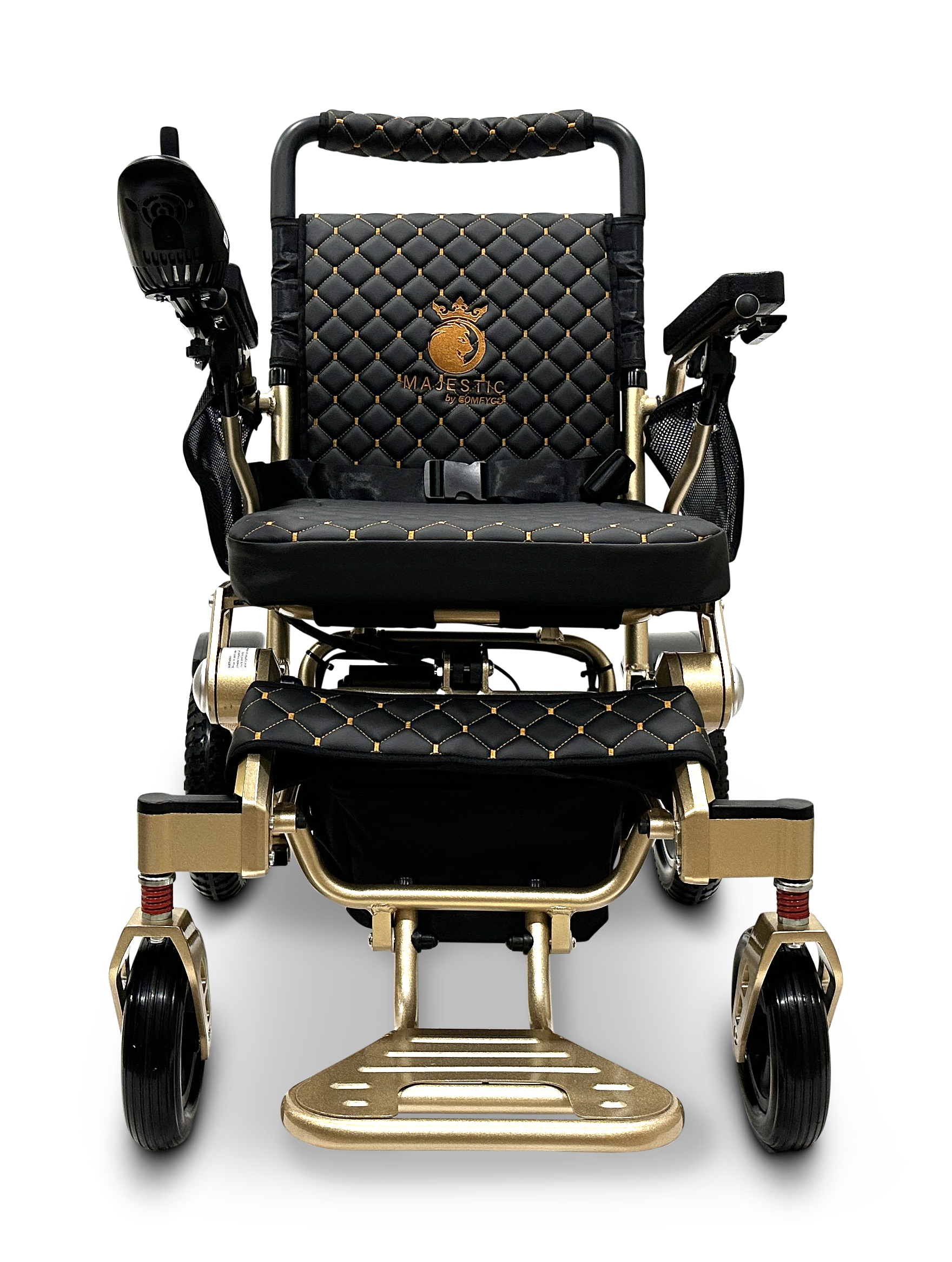 MAJESTIC IQ-7000 Auto Folding Remote Controlled Electric Wheelchair Bronze Black