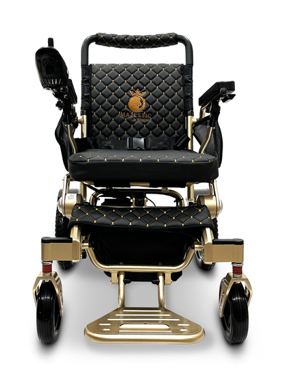 MAJESTIC IQ-7000 Auto Folding Remote Controlled Electric Wheelchair Bronze Black