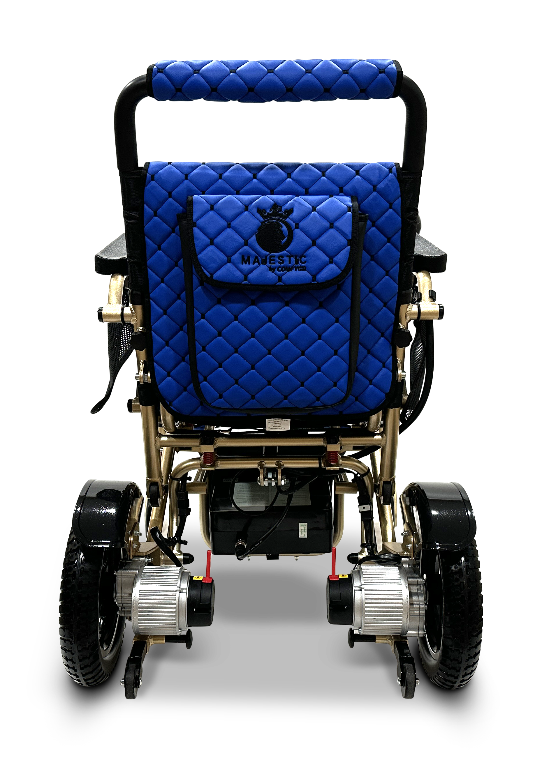 MAJESTIC IQ-7000 Auto Folding Remote Controlled Electric Wheelchair Bronze Blue