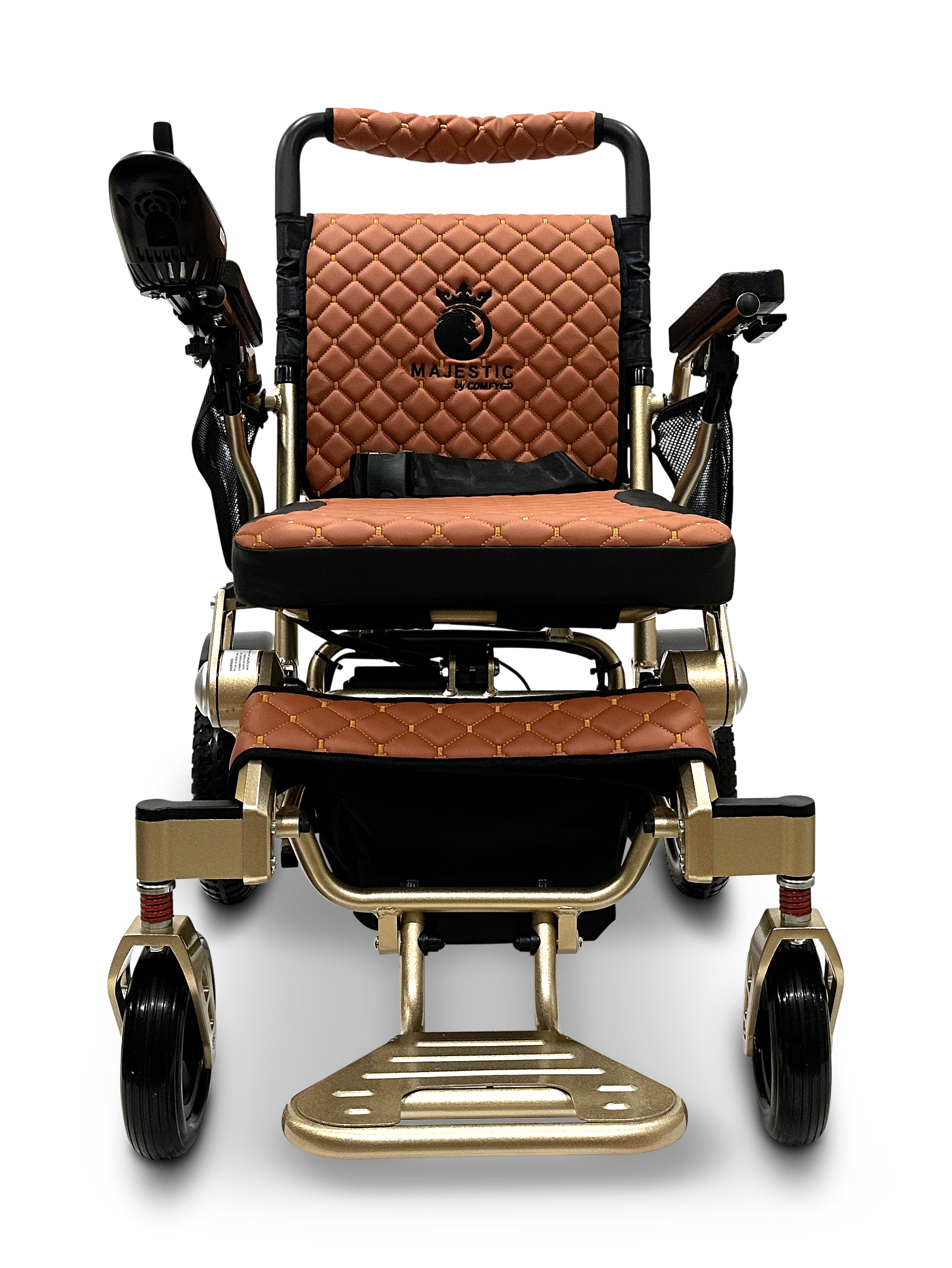 MAJESTIC IQ-7000 Auto Folding Remote Controlled Electric Wheelchair Bronze Taba