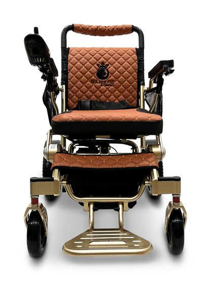 MAJESTIC IQ-7000 Auto Folding Remote Controlled Electric Wheelchair Bronze Taba