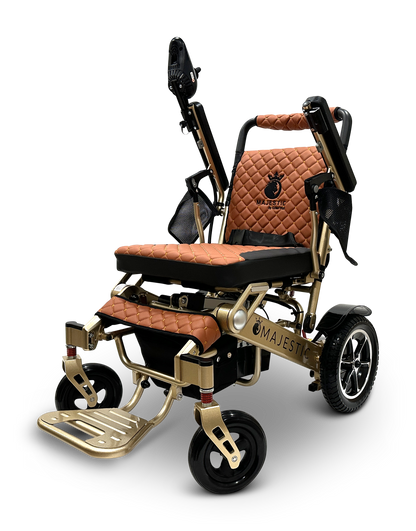 MAJESTIC IQ-7000 Auto Folding Remote Controlled Electric Wheelchair Bronze Taba