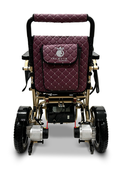 MAJESTIC IQ-7000 Auto Folding Remote Controlled Electric Wheelchair Bronze Purple
