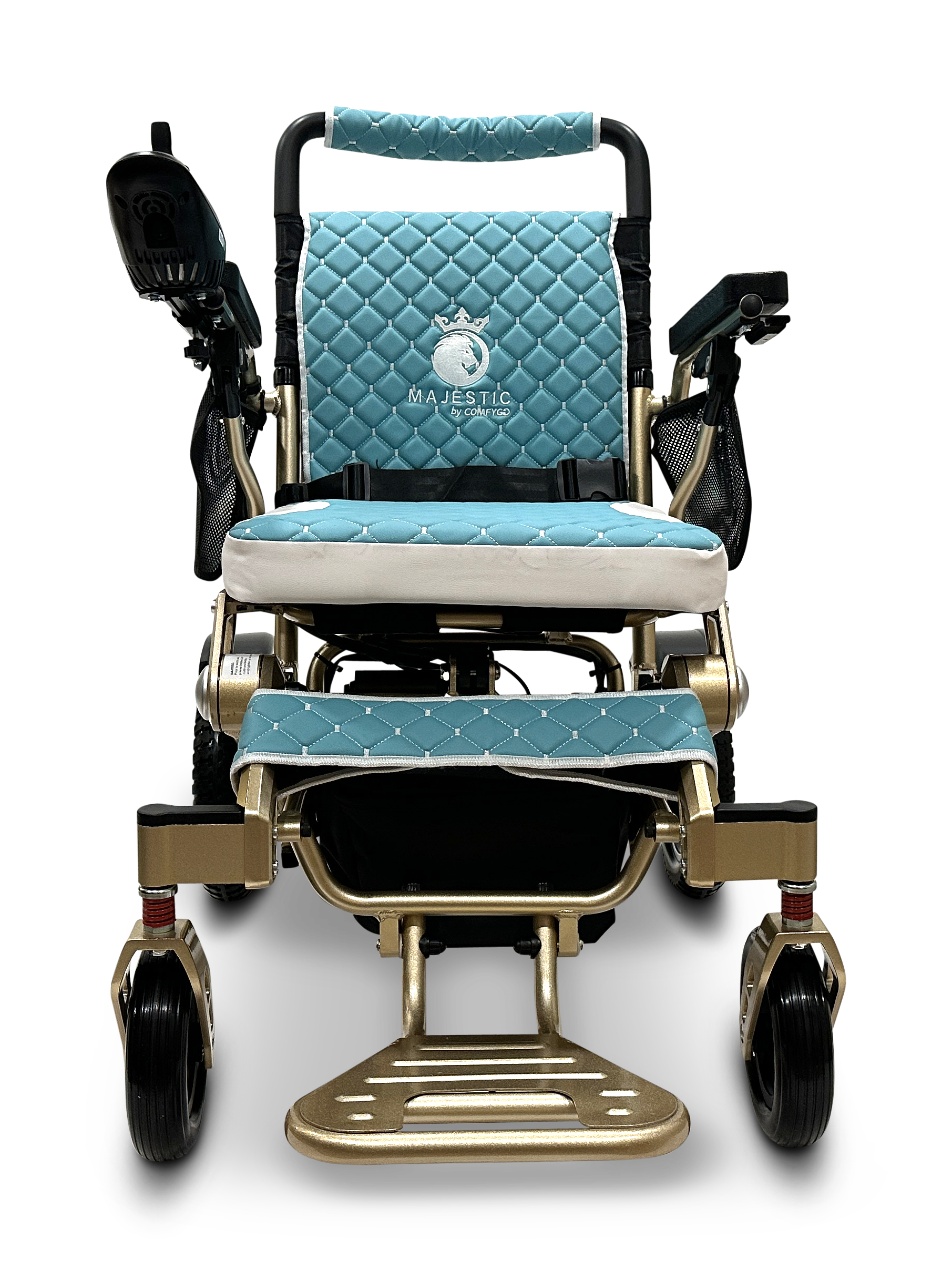 MAJESTIC IQ-7000 Auto Folding Remote Controlled Electric Wheelchair Bronze Teal