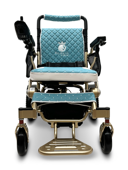 MAJESTIC IQ-7000 Auto Folding Remote Controlled Electric Wheelchair Bronze Teal