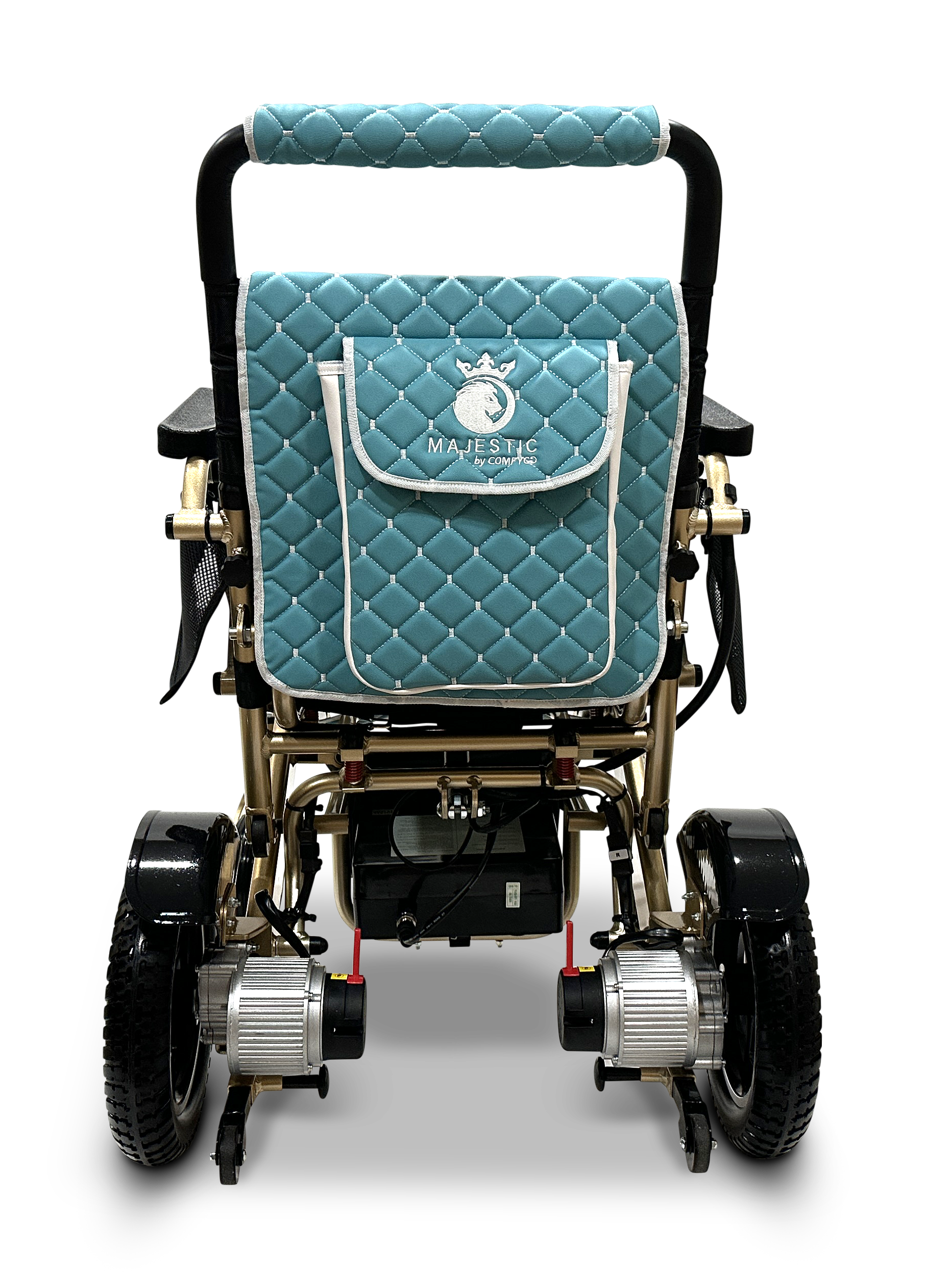 MAJESTIC IQ-7000 Auto Folding Remote Controlled Electric Wheelchair Bronze Teal