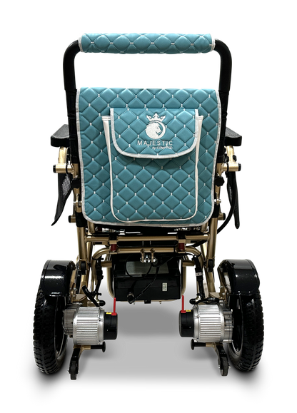 MAJESTIC IQ-7000 Auto Folding Remote Controlled Electric Wheelchair Bronze Teal