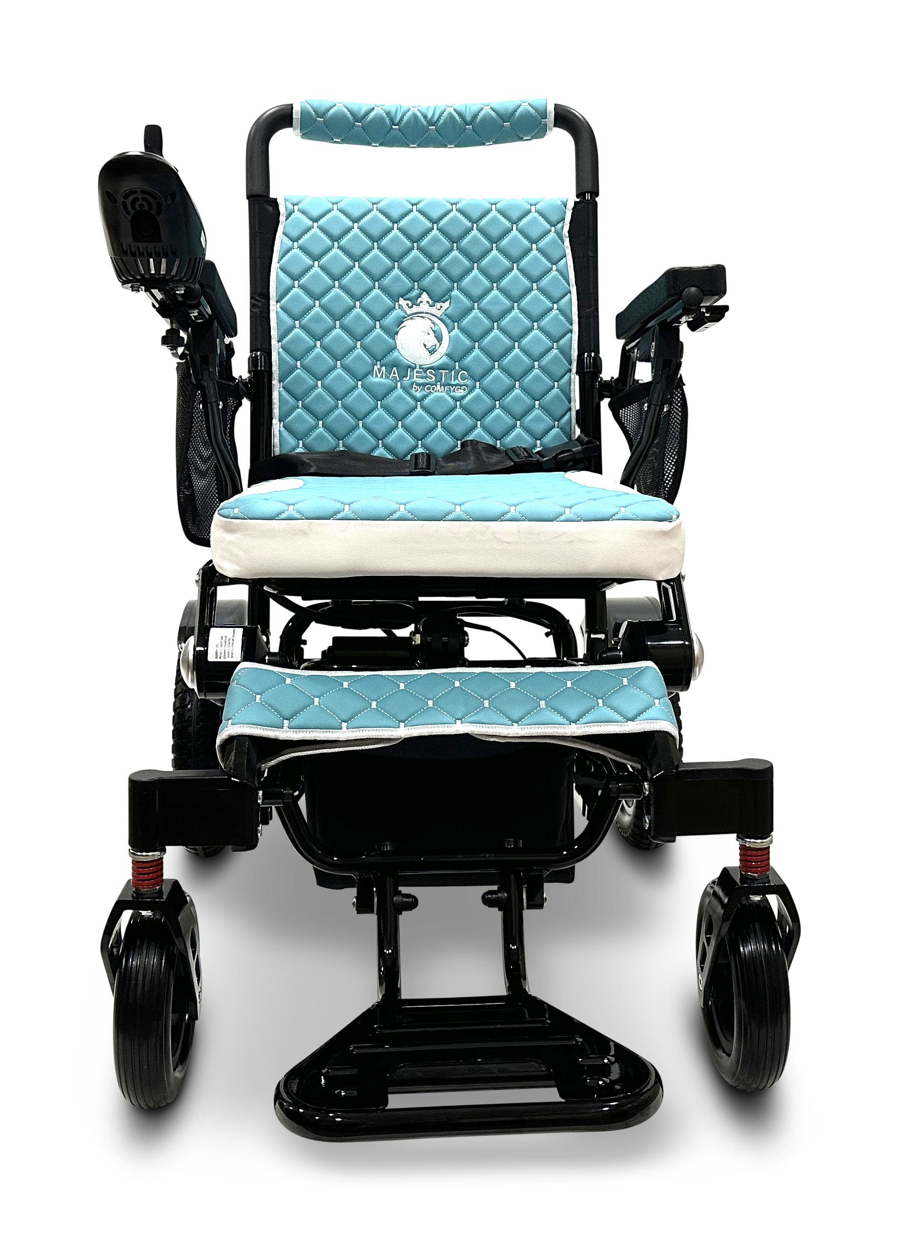 MAJESTIC IQ-7000 Auto Folding Remote Controlled Electric Wheelchair Black Teal